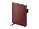 Ежедневник А5 датированный Boston 2026, бордовый с серым обрезом