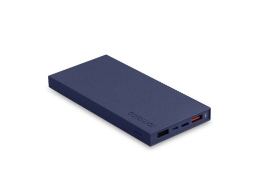 Внешний аккумулятор Rombica NEO ARIA Olive, 10000мАч, Soft-touch, PD, QCharge, Type-C, оливк/синий с нанесением логотипа с нанесением логотипа