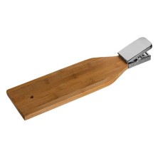 Доска для чистки рыбы деревянная, с зажимом, 12*46*2см, бук -  441244