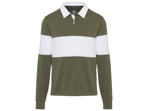 Clyde толстовка-поло унисекс для регби - Зеленый / Белый