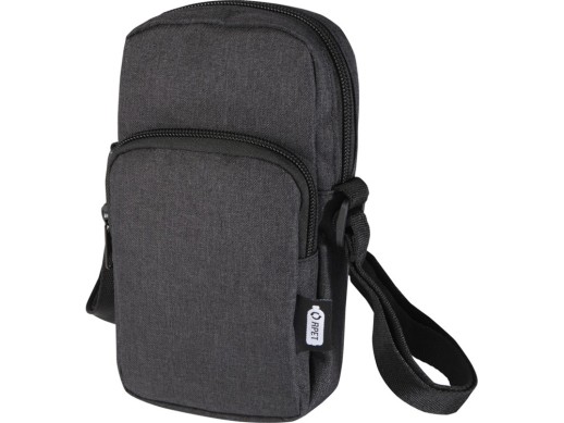 Сумка для телефона Ross из переработанного материала, древесный уголь