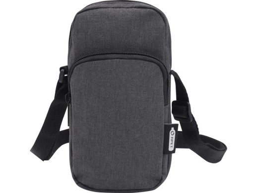 Сумка для телефона Ross из переработанного материала, древесный уголь