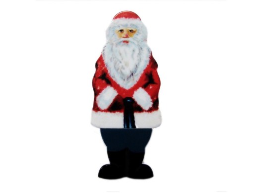 USB-флешка на 4 Гб Дед Мороз Santa под нанесение, белый с нанесением логотипа с нанесением логотипа