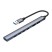 USB-хаб USB-A 3.0 + 2xUSB-A 2.0 + 4xUSB-C, серый, Deppa с нанесением логотипа с нанесением логотипа
