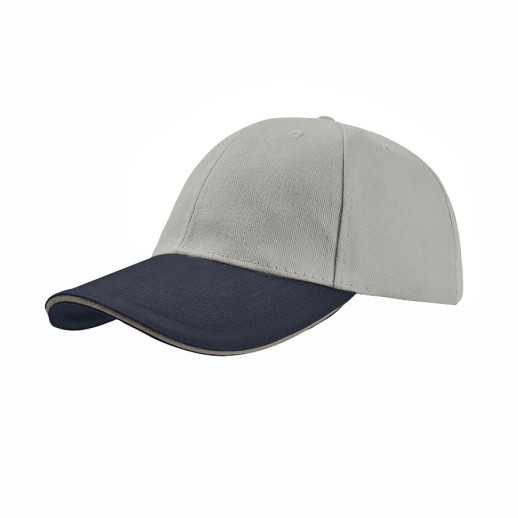 Бейсболка LIBERTY SANDWICH, 6 клиньев, сэндвич, металлическая застежка , 25435.2921