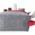 Косметичка из РПЕТ фетра с ручкой Felt, серый с красным