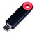 USB-флешка промо на 64 Гб прямоугольной формы, выдвижной механизм, красный