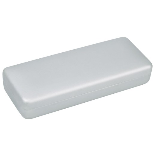 Футляр для 1-2 ручек, серебристый, PU-материал 16409/47