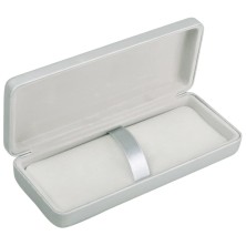 Футляр для 1-2 ручек, серебристый, PU-материал 16409/47