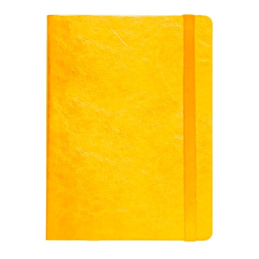 Ежедневник недатированный Boomer, А5, желтый, кремовый блок в линейку, без обреза   24702/03