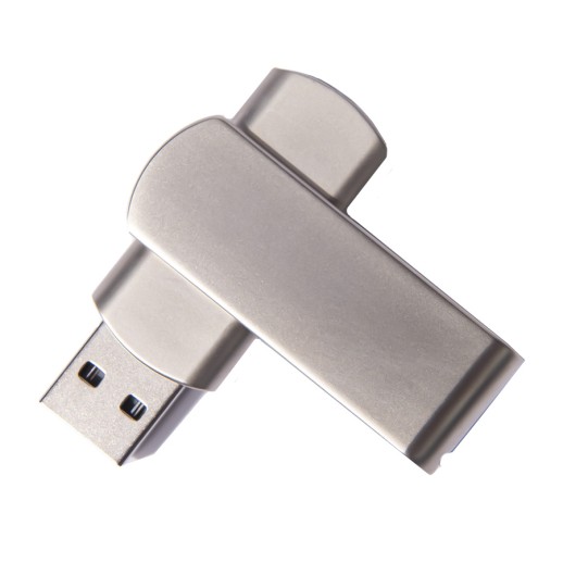 USB flash-карта SWING METAL (16Гб), серебристая, 5,3х1,7х0,9 см, металл 19339_16Gb