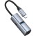 USB-хаб 3 в 1 USB-C - USB-A3.0 + USB-C PD100Вт + HDMI, серый, Deppa с нанесением логотипа с нанесением логотипа