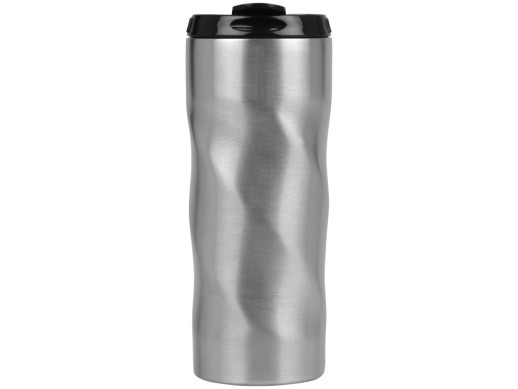 Термокружка Гедж 450мл, серебристый с нанесением логотипа с нанесением логотипа