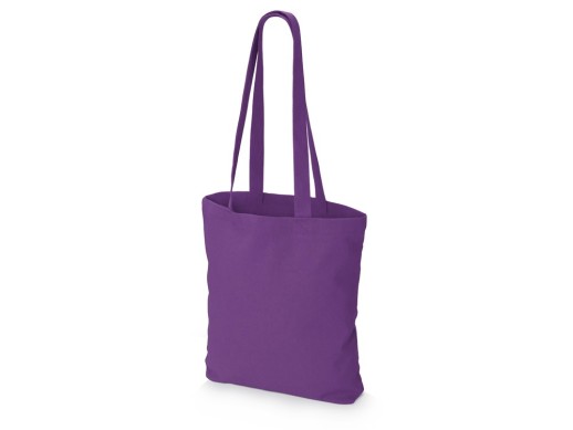 Сумка из плотного хлопка Carryme 220, фиолетовый 2603C (P) с нанесением логотипа с нанесением логотипа