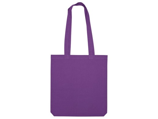 Сумка из плотного хлопка Carryme 220, фиолетовый 2603C (P) с нанесением логотипа с нанесением логотипа