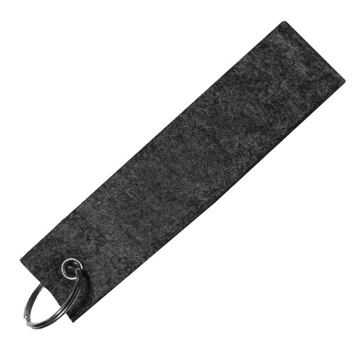 Брелок-ремувка FELTY 12 х 3 см, темно-серый, RPET фетр - 32839/30