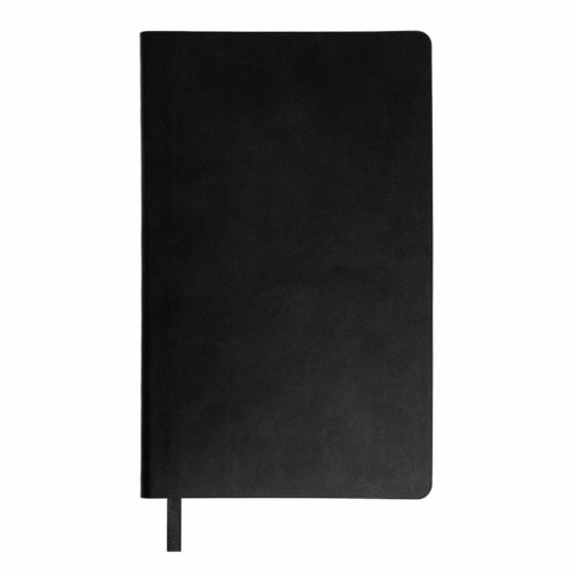 Бизнес-блокнот FUNKY, 130*210 мм, черный, красный форзац, мягкая обложка, в линейку ,   21209/35/08