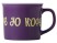 Матовая кружка Nancy 360 мл цветная снаружи, белая внутри, фиолетовый с УФ-печатью DTF с нанесением логотипа с нанесением логотипа