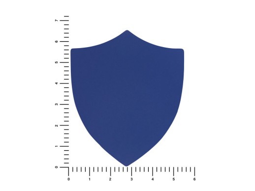 ПАТЧ ЩИТ soft-touch (синий) 6,6 х 5,5 см