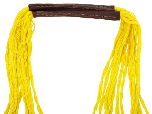 Авоська Dream L наплечная 25 литров с кожаными ручками, желтый