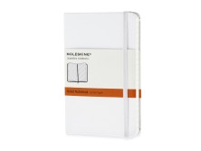 Записная книжка Moleskine Classic (в линейку) в твердой обложке, Pocket (9x14см), белый