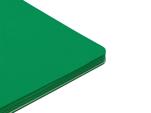 Блокнот Audrey А5 на сшивке в гибкой обложке софт-тач, зеленый с нанесением логотипа с нанесением логотипа