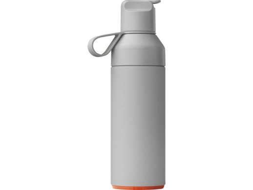 Бутылка-термос для воды Ocean Bottle GO объемом 500 мл - серый с нанесением логотипа с нанесением логотипа