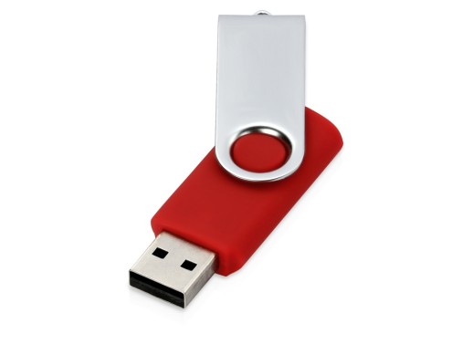 Флеш-карта USB 2.0 16 ГБ Квебек, красный с нанесением логотипа с нанесением логотипа