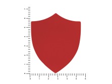 ПАТЧ ЩИТ soft-touch (красный) 6,6 х 5,5 см
