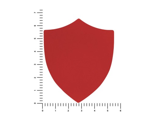 ПАТЧ ЩИТ soft-touch (красный) 6,6 х 5,5 см