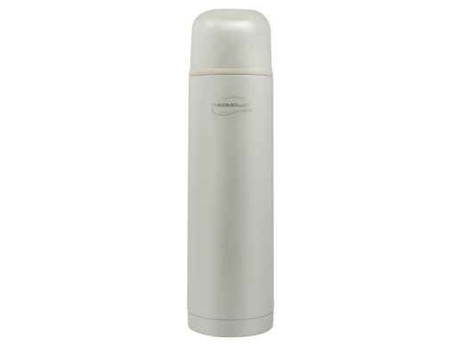 Термос из нерж. стали тм ThermoCafe Arctic- 1000, 1.0L, белый с нанесением логотипа с нанесением логотипа