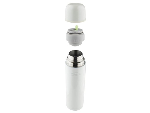 Термос из нерж. стали тм ThermoCafe Arctic- 1000, 1.0L, белый с нанесением логотипа с нанесением логотипа