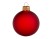 Стеклянный шар красный матовый, заготовка шара 6 см, цвет 12, матовый