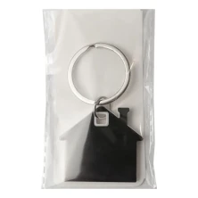 Брелок TONER HAUS; 4,1 x 3,7 x 0,5 см; белый, металл/пластик ,   50134/01