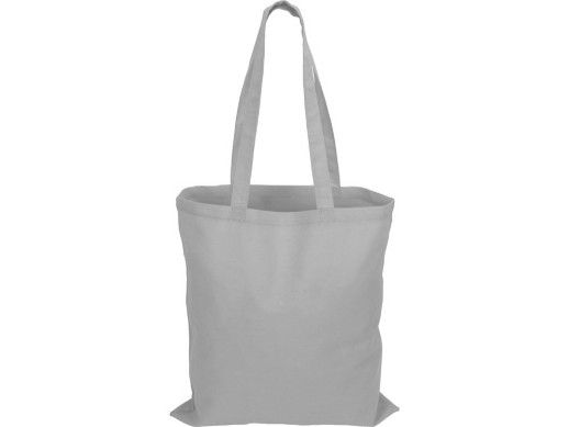 Сумка для шопинга Carryme 140 хлопковая, 140 г/м2, серый (P) с нанесением логотипа с нанесением логотипа