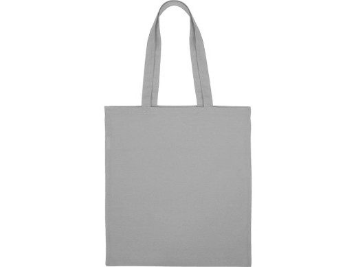 Сумка для шопинга Carryme 140 хлопковая, 140 г/м2, серый (P) с нанесением логотипа с нанесением логотипа